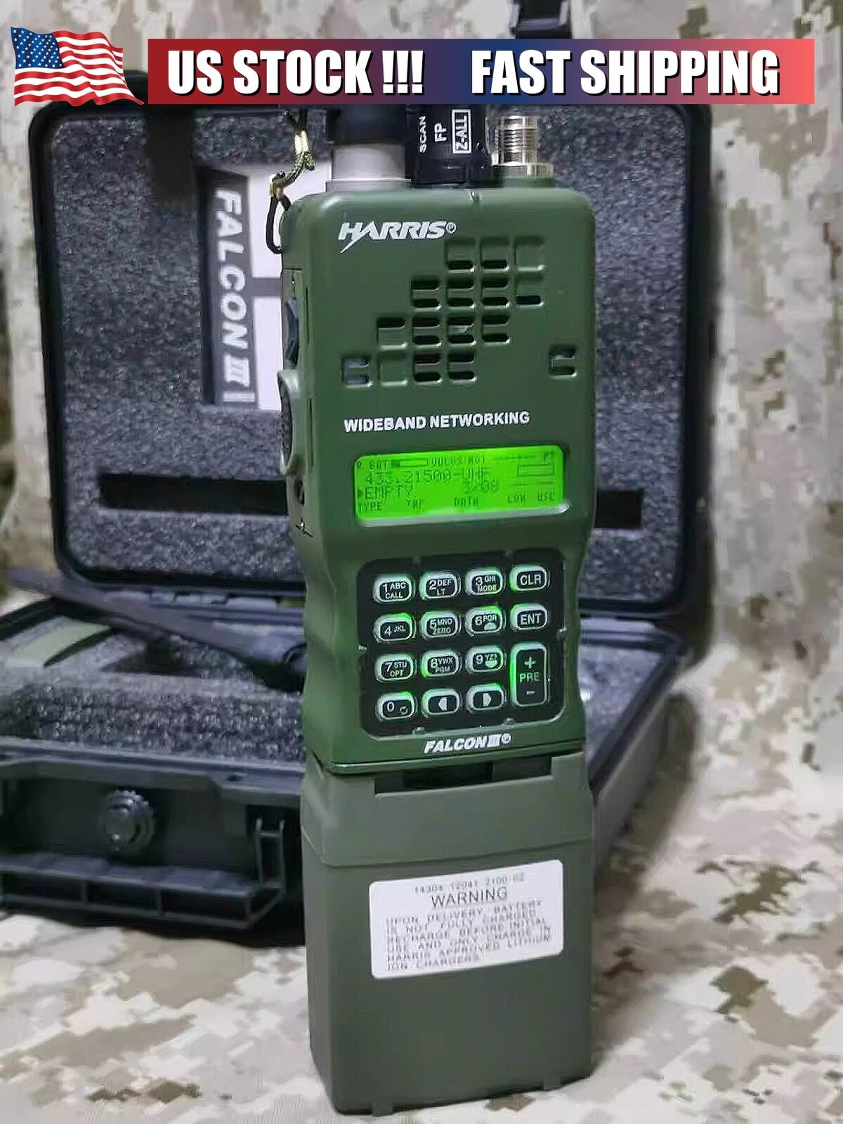 USTCA/PRC-152A Tactical Handheld Radio GPS Ver. UHF/VHF Dual Band Walkie Talkie