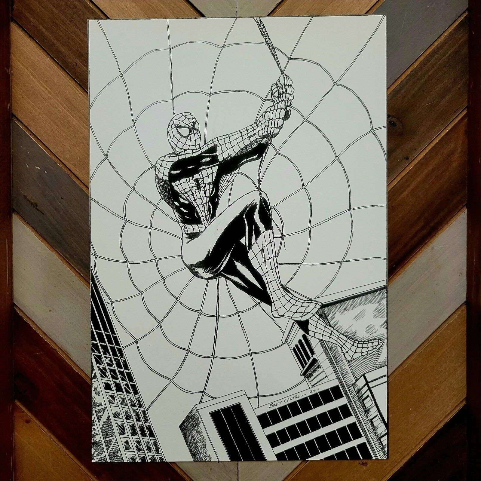 SPIDER-MAN Artist-Signed Comic Fan Art 6\