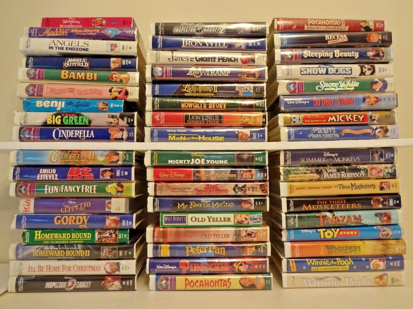 Walt Disney Warner Bros. Fox VHS Videos Movies You choose Pick 8 for $12