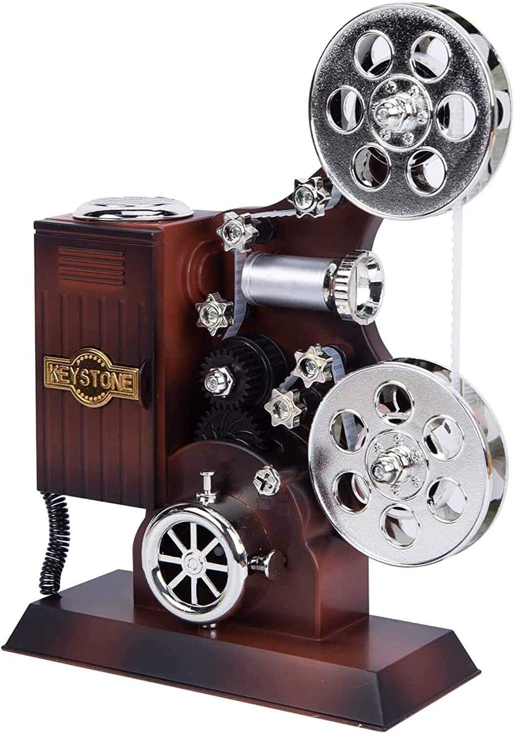 Vintage Movie Projector Music Box Mini Antique Craft Plays Tune  Elise Christmas