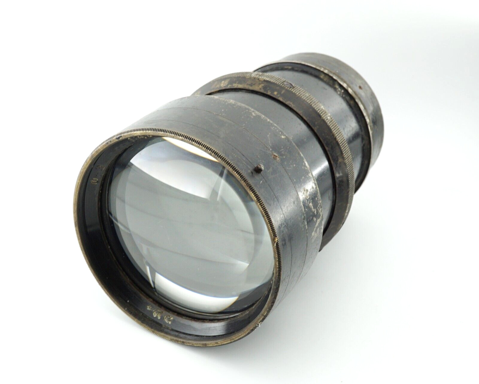 WWII RED ARMY 1941 brass lens for military use - aerial photography F-3 4.5/400