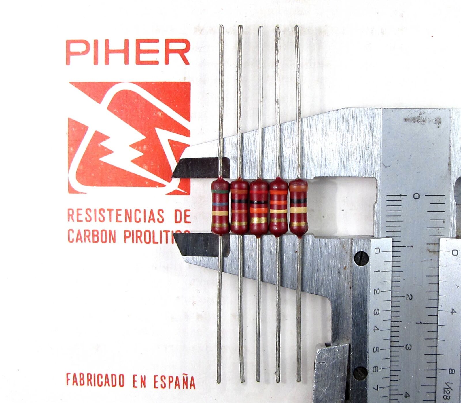 5 Piher 1/2W resistor 470K 220K 100K 82K 68K 56K 47K 33K 15K 10K 820R 470R 1 Meg