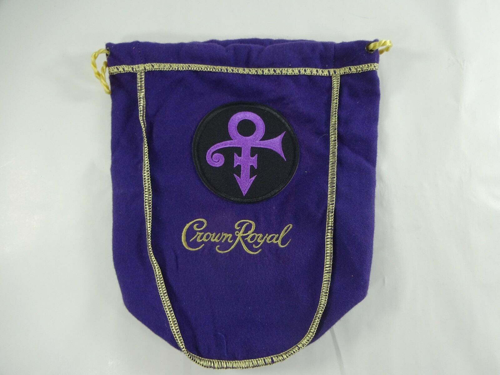 Custom Crown Royal Purple Bag w/ Prince Artist Love Symbol Patch