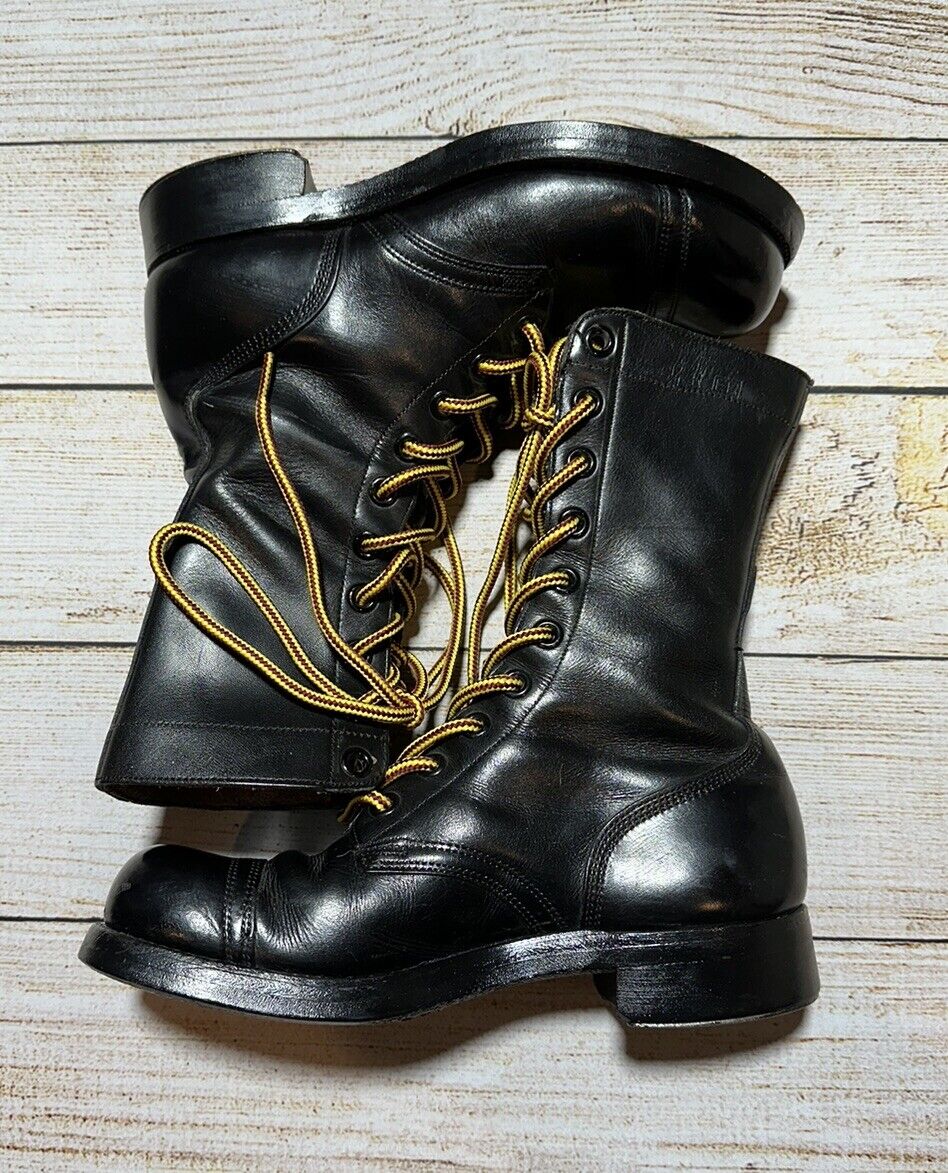 US Military EJ Vintage FR 6.5 R Endicott Johnson Black Boots Goth Punk
