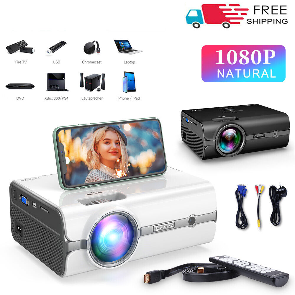 VANKYO Mini Projector LCD Movie Supported 1080P Video Home Theater Cinema HDMI