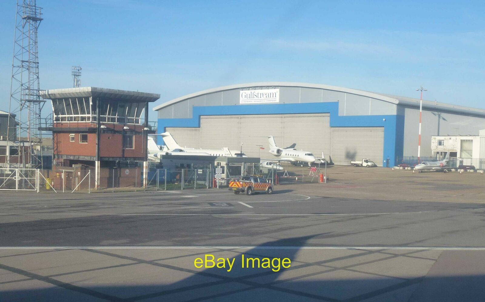 Photo 6x4 Gulfstream hangar at London Luton Airport  c2014