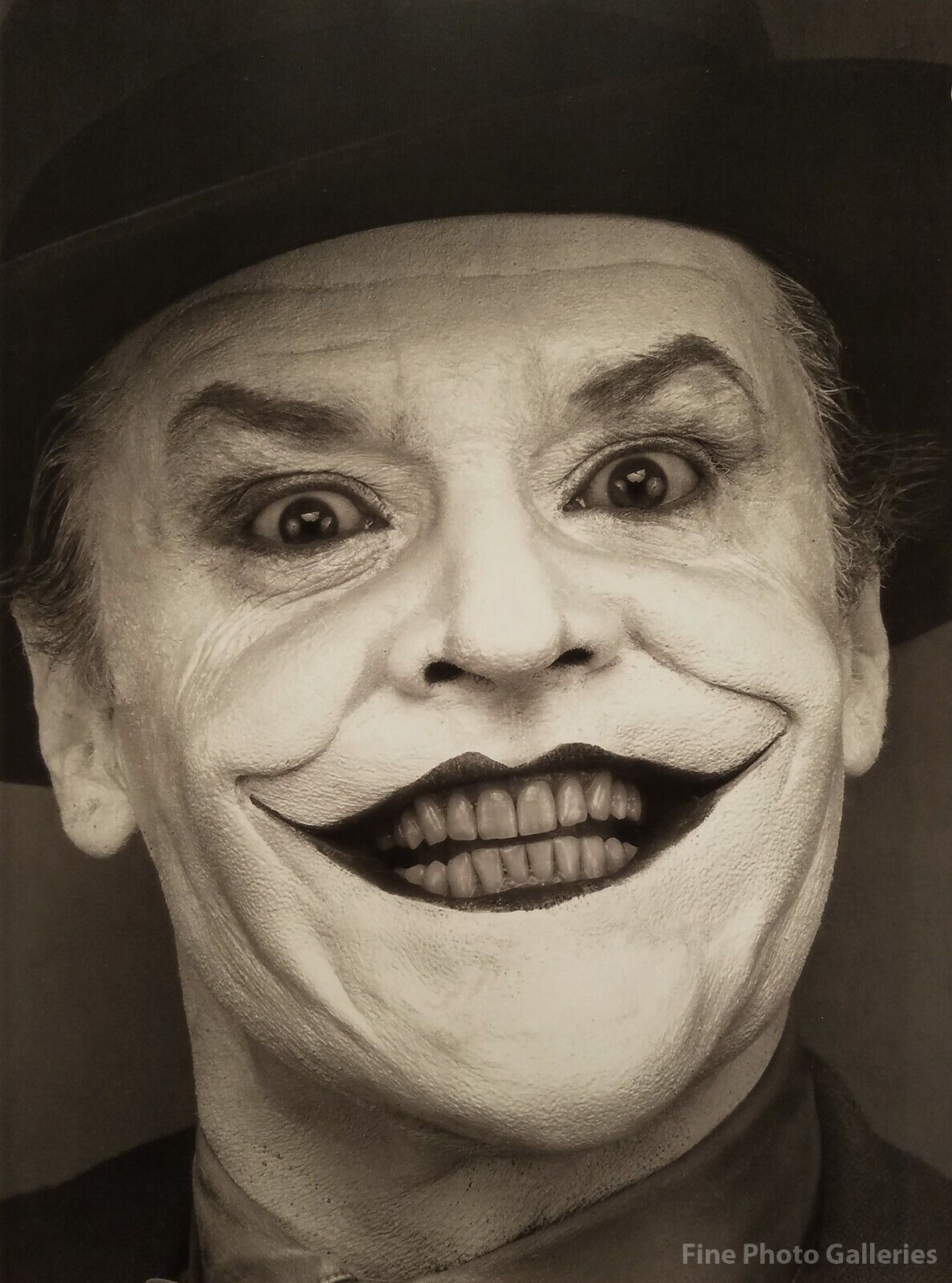 1988 Vintage JOKER Jack Nicholson Batman Movie Actor HERB RITTS Photo Art 16x20