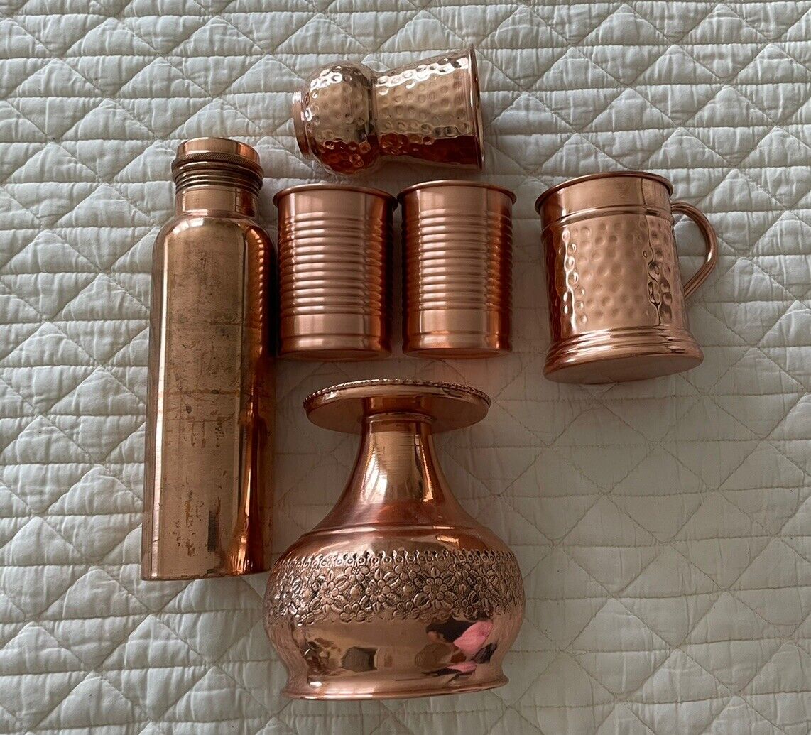 100% Copper Cups , Container And Vase