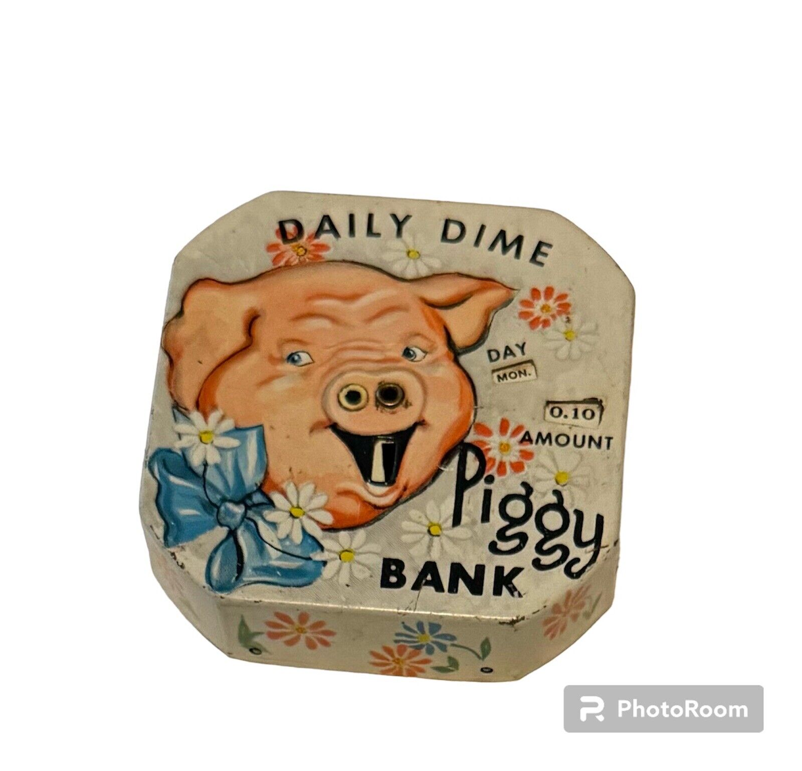 ANTIQUE/VINTAGE Daily Dime Piggy Bank.