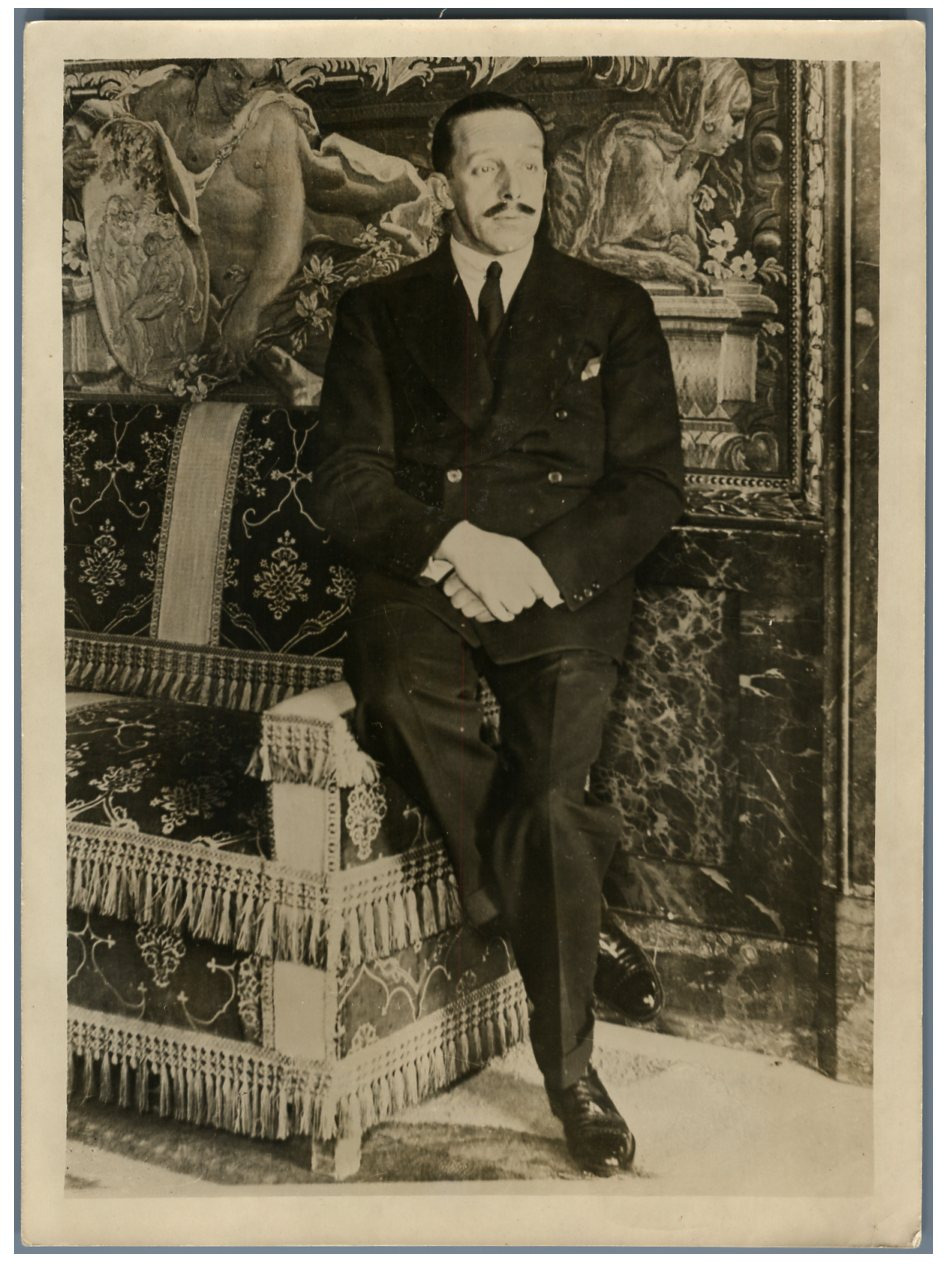 Vintage Silver Print Last Portrait of King Alfonso XIII of Spain Print ar