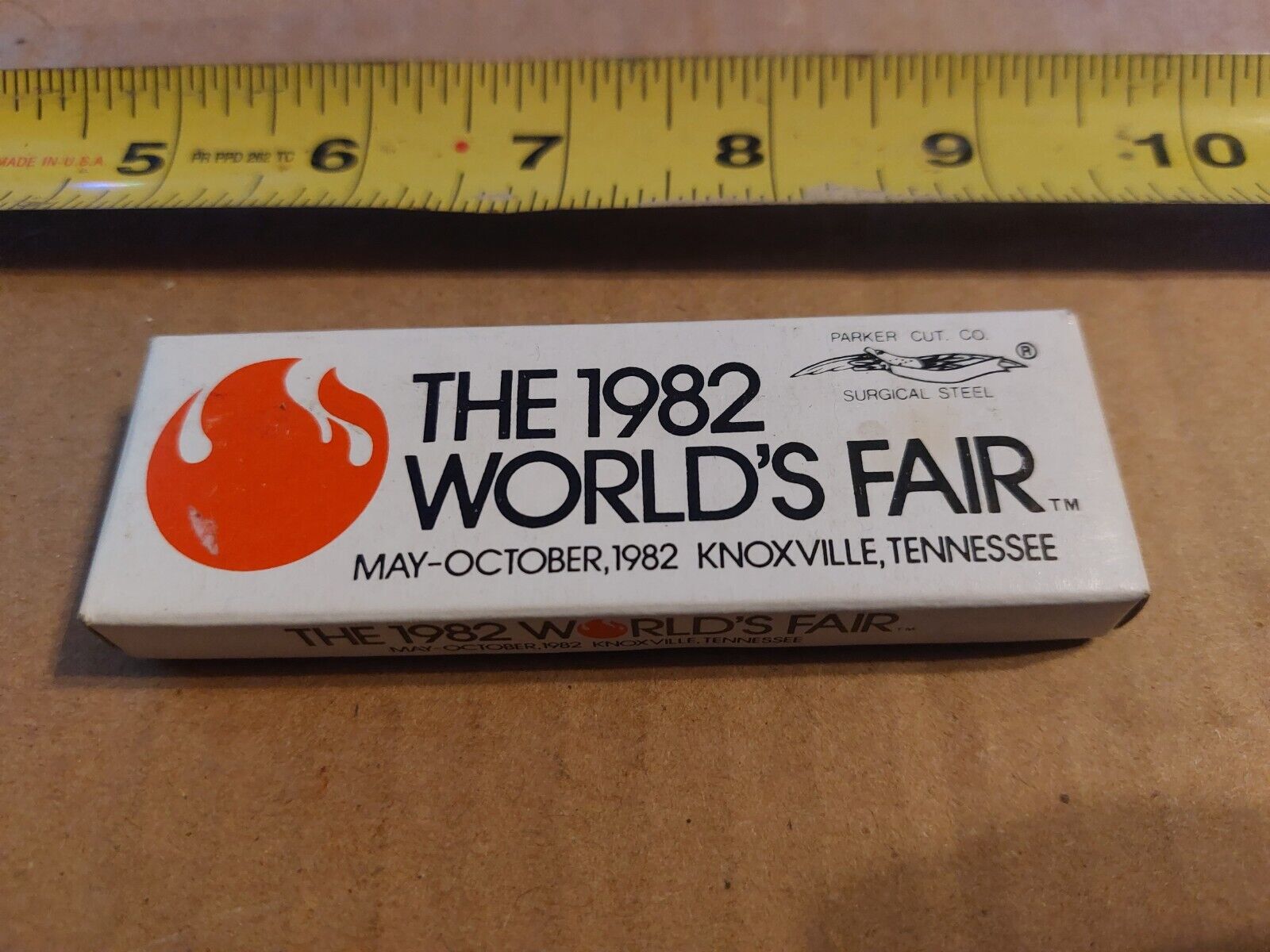 Parker Cut Co. 1982 Worlds Fair Pocket Knife With Original Box