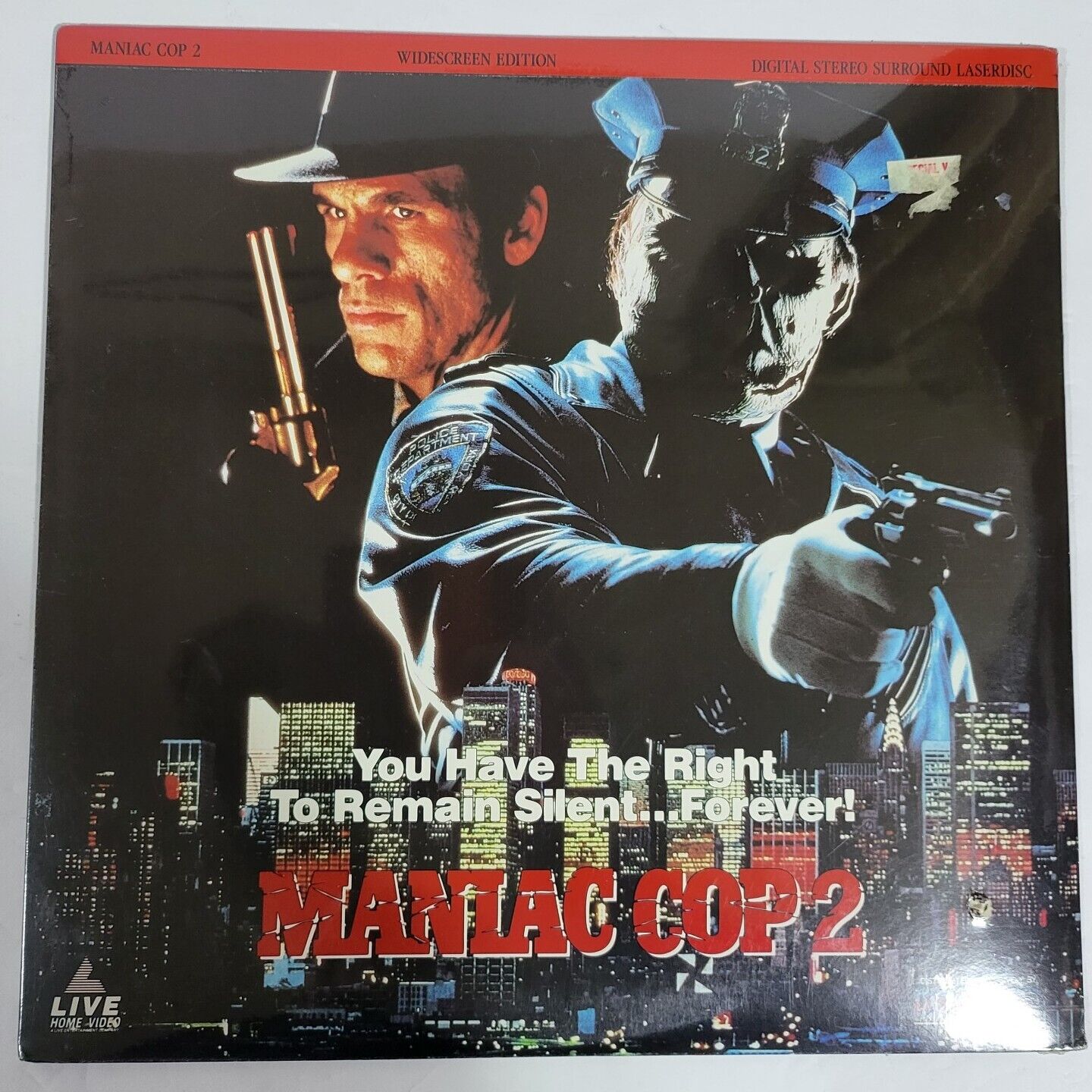 Maniac Cop 2 ~Bruce Campbell ~ 12” Laserdisc Horror Movie BRAND NEW SEALED RARE