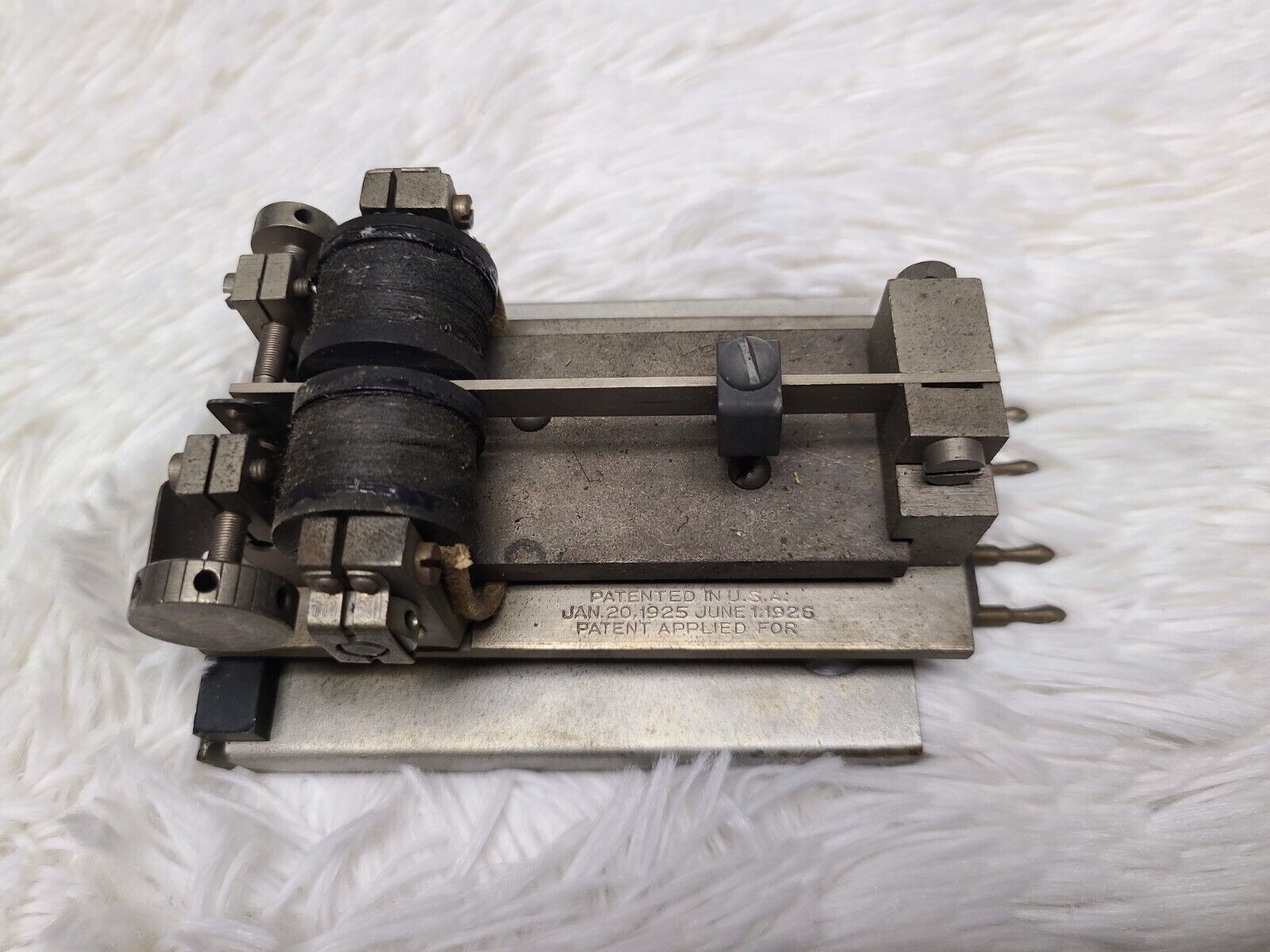 Vintage Antique 1925-26 US Patented Telegraph Sounder Relay Switch Device 218B