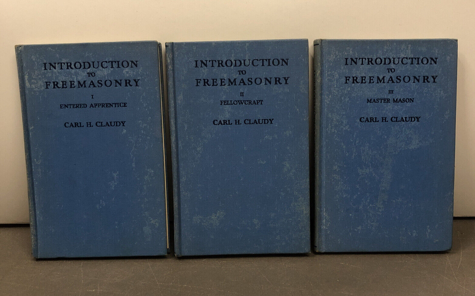 Introduction to Freemasonry I, II, and III Carl H Claudy Complete Set of Three