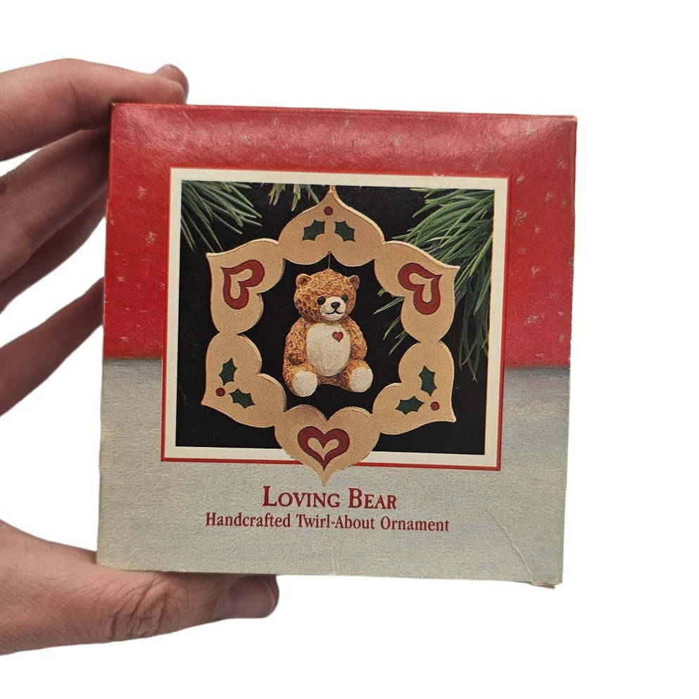 Vintage Hallmark Keepsake Christmas Ornament Loving Bear Twirl Around
