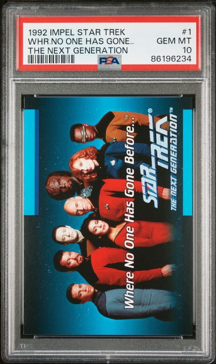 1992 Impel Star Trek The Next Generation #1 PSA 10 Pop: 3