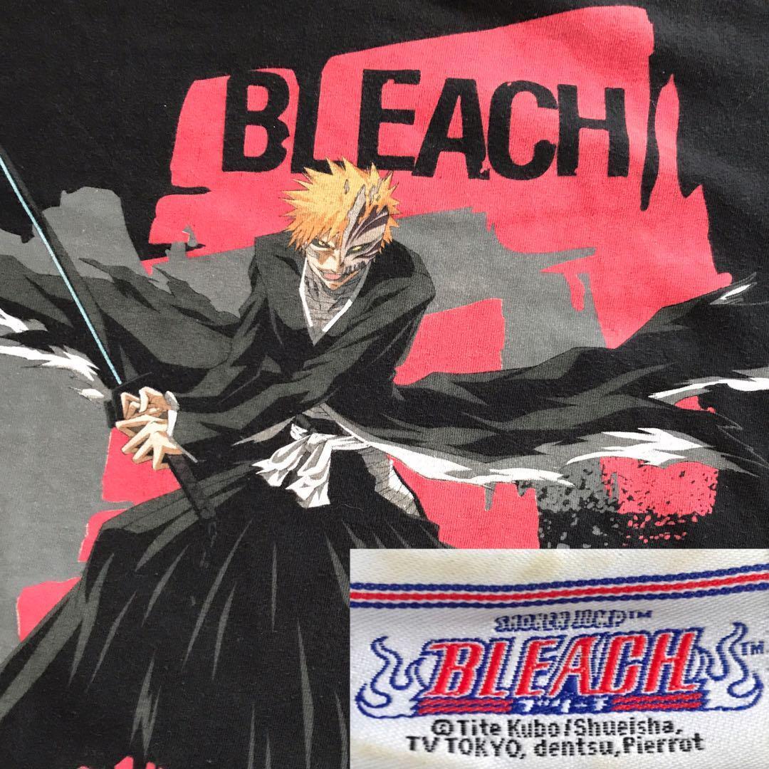BLEACH 2000s Vintage T-shirt Ichigo Kurosaki L size from japan
