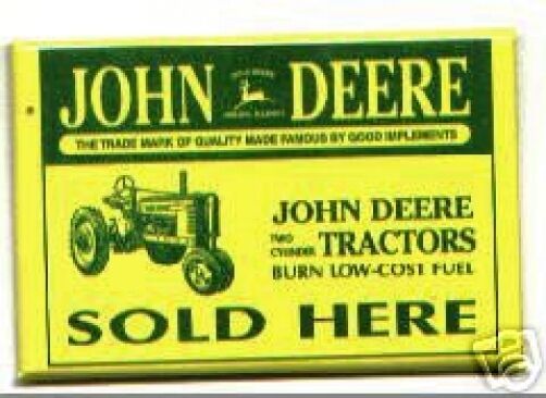 JOHN DEERE advertising pocket MIRROR Tractor FARMING Agriculture FARM