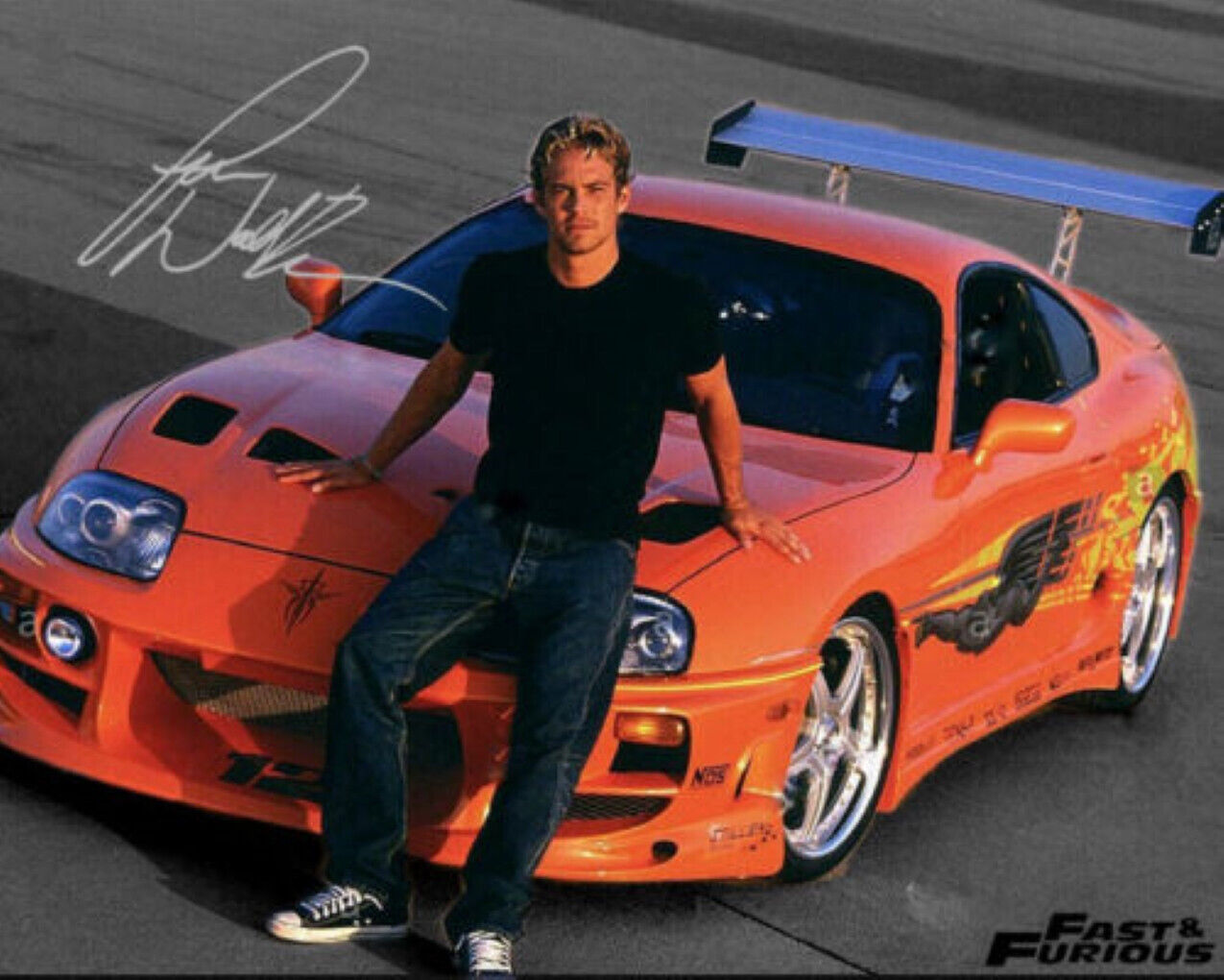 Paul Walker Fast and Furious signed 8.5x11 Signed Photo Reprint