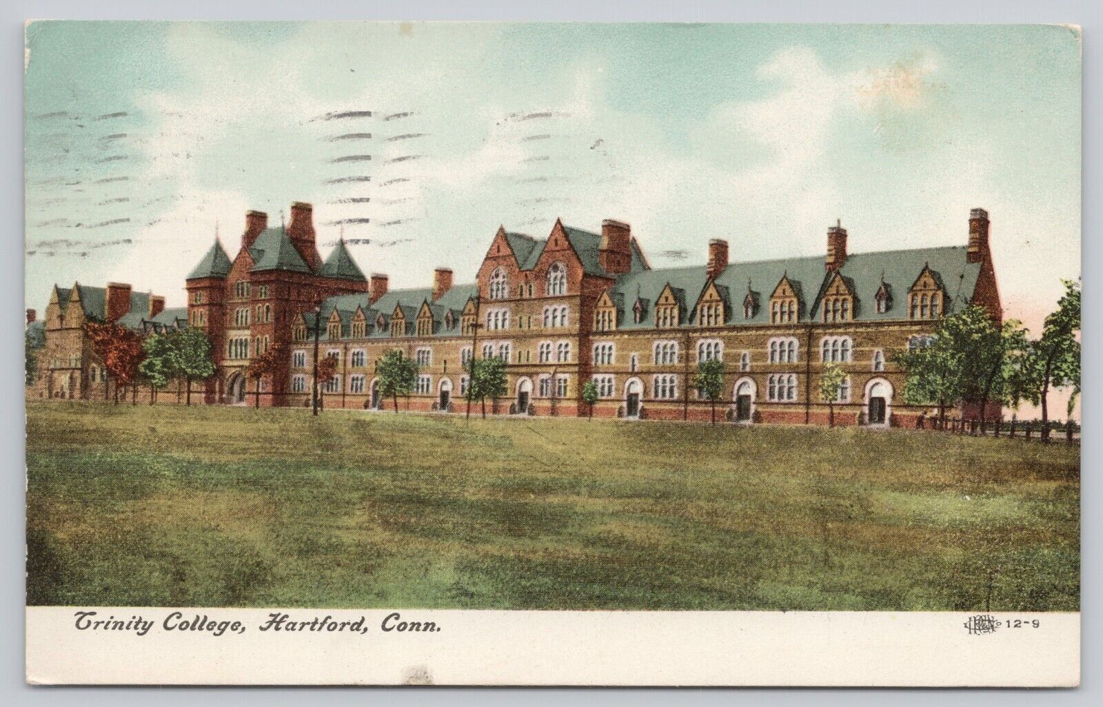 Trinity College Hartford CT Antique Undivided Back Postcard c1908