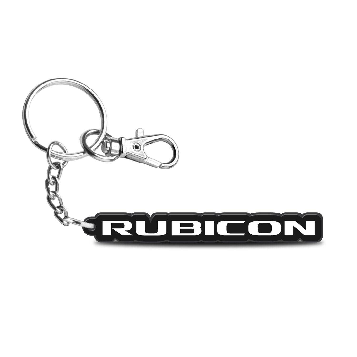 Jeep Rubicon Custom Laser Cut with UV Full-Color Print Acrylic Charm Key Chain