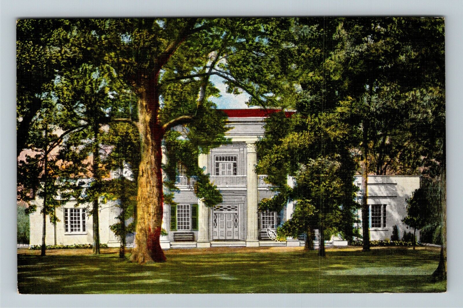 Hermitage TN-Tennessee, The Hermitage Home, Outside, Vintage Postcard