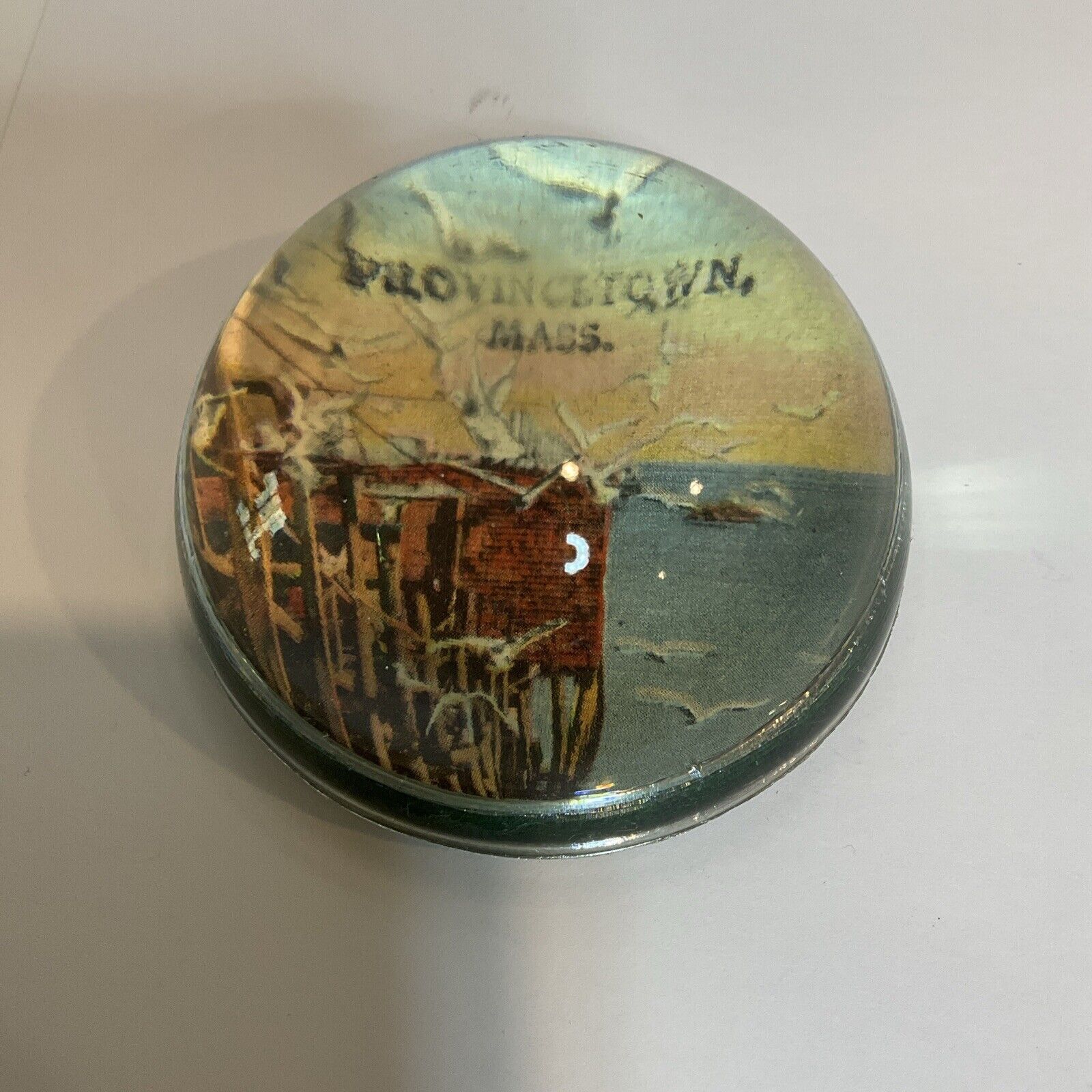 Vintage Rare Paperweights With Scenes From Provincetown, MA
