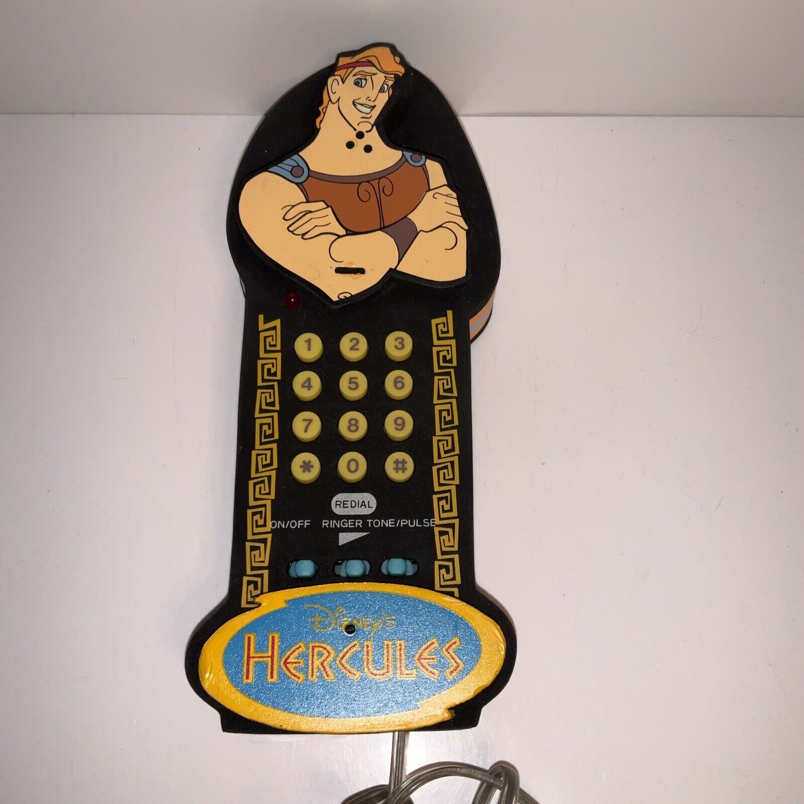 Vintage Disney Hercules  Soft Foam Phone 1992 LR 76210 Walt Disney Works