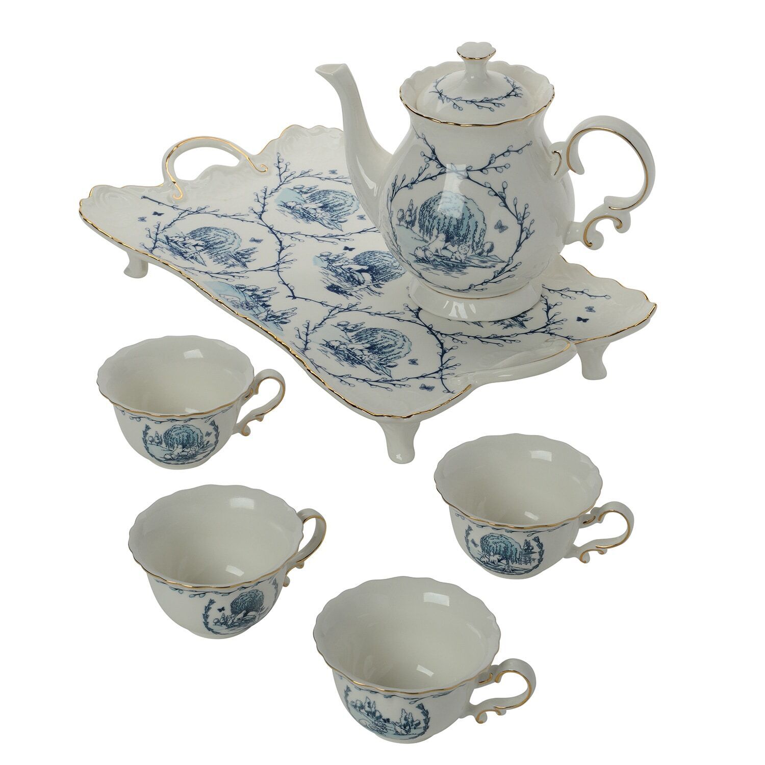 Legend of the Pussy Willow 6-Pc. Tea Set