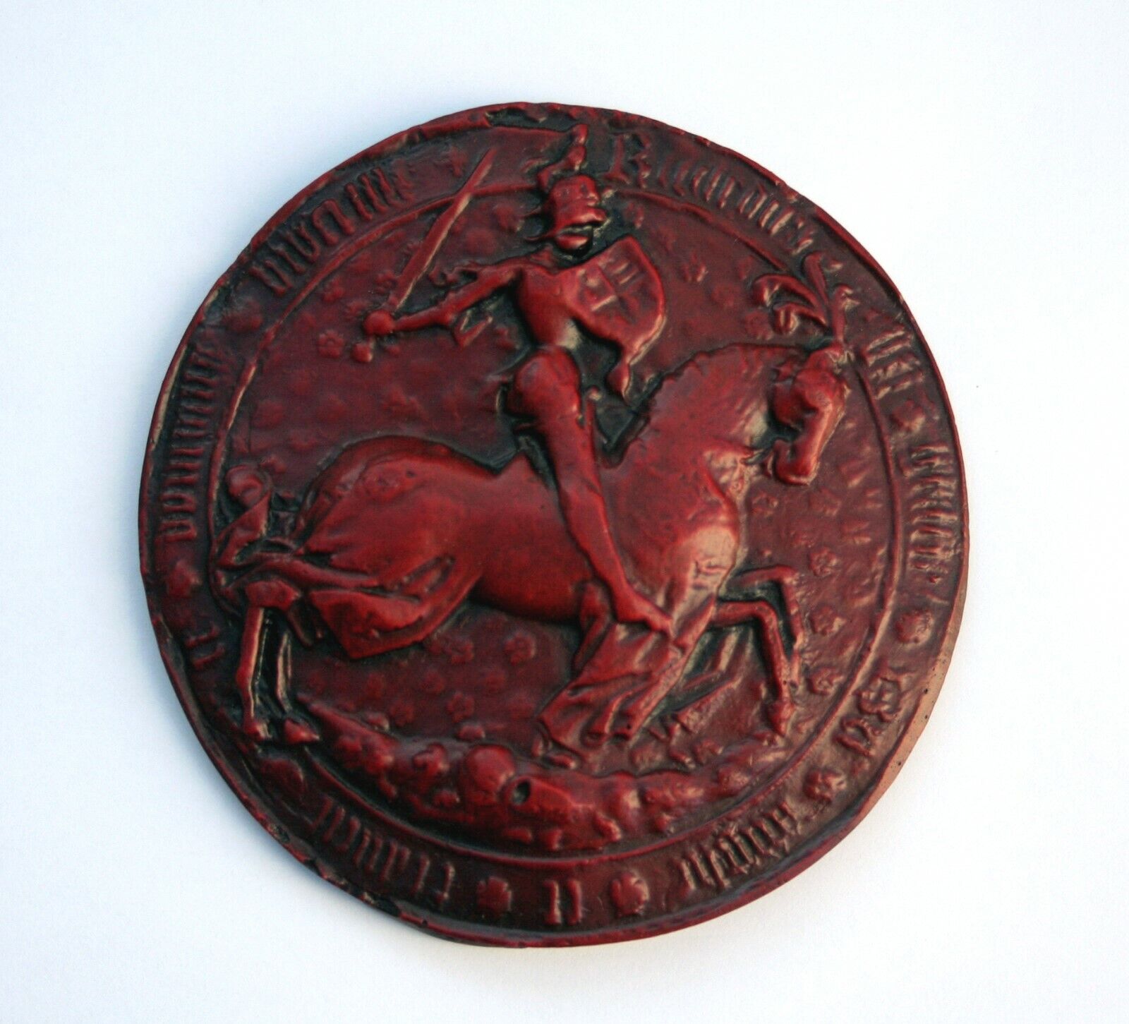 King Richard III Wax Great Seal Medieval Reproduction Collectable Giftware.