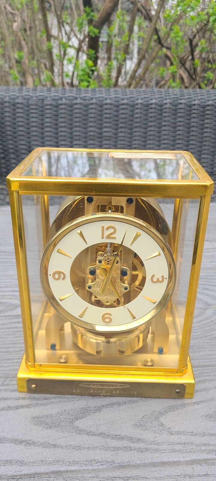 1940s Le Coultre Atmos retirement gift 525-5 clock