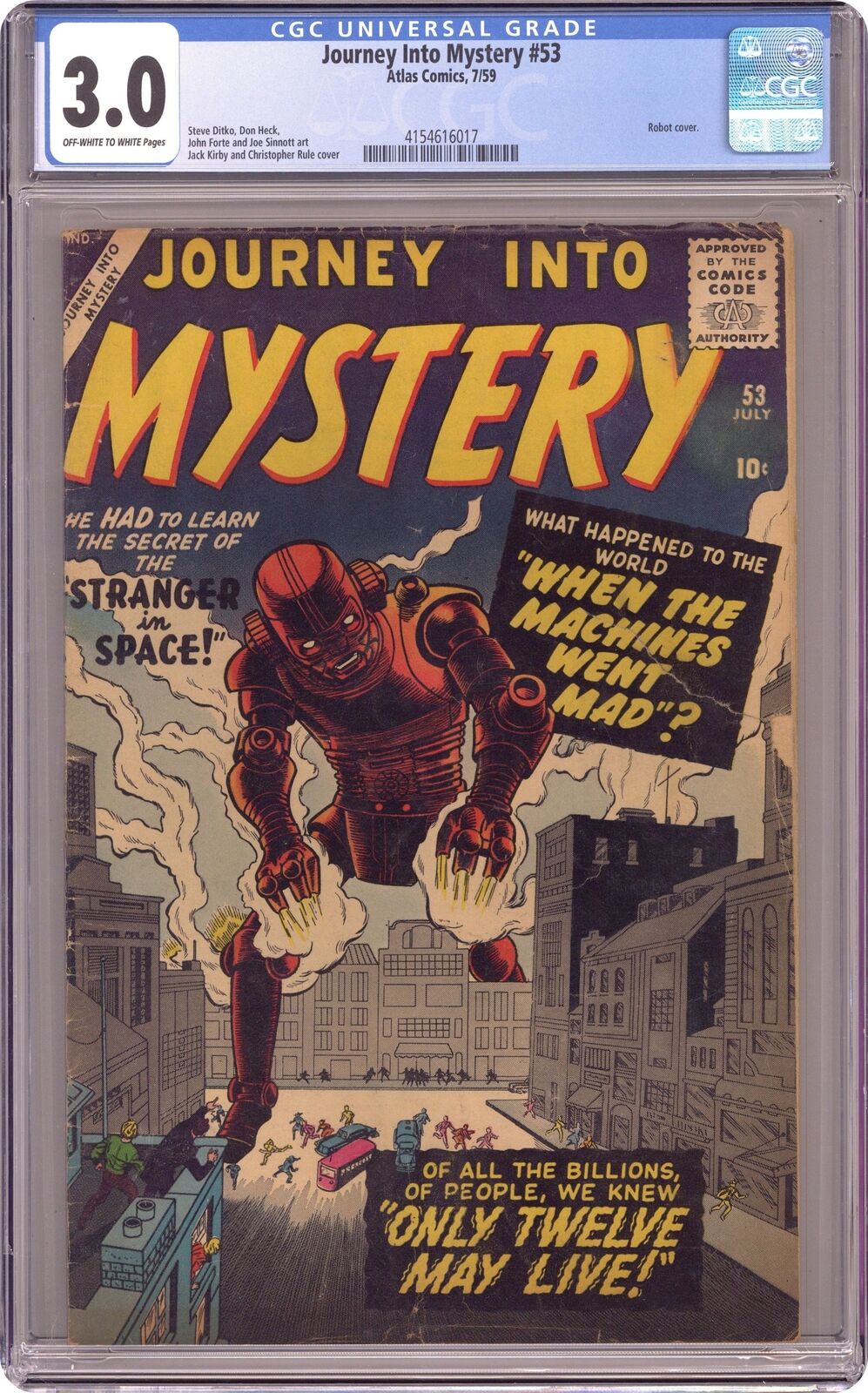 Journey into Mystery #53 CGC 3.0 1959 4154616017