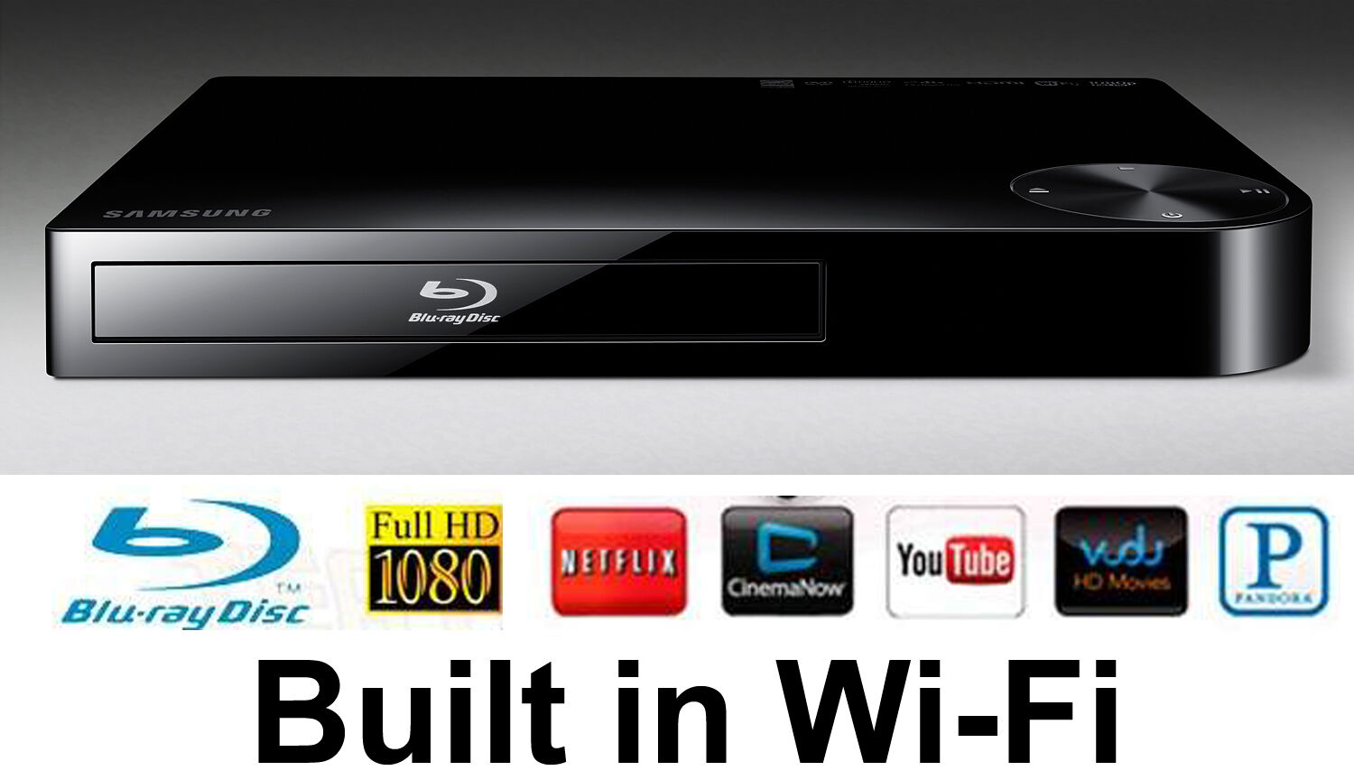 Samsung BD-E5400 Blu-ray Player | Netflix, Vudu, Youtube, CinemaNow, WiFi