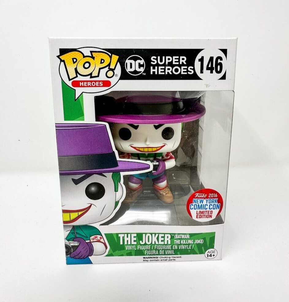Funko Pop DC Super Heroes #146 The Joker 2016 New York Comic Con 