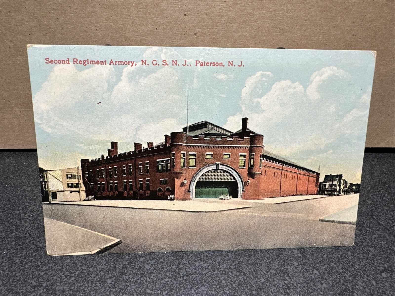 Second Regiment Armory N. G. S. N. J. PATERSON New Jersey postcard ￼