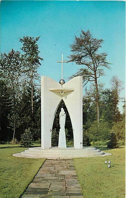 Sacred Heart Shrine Retreat House Youngstown Ohio OH Postcard