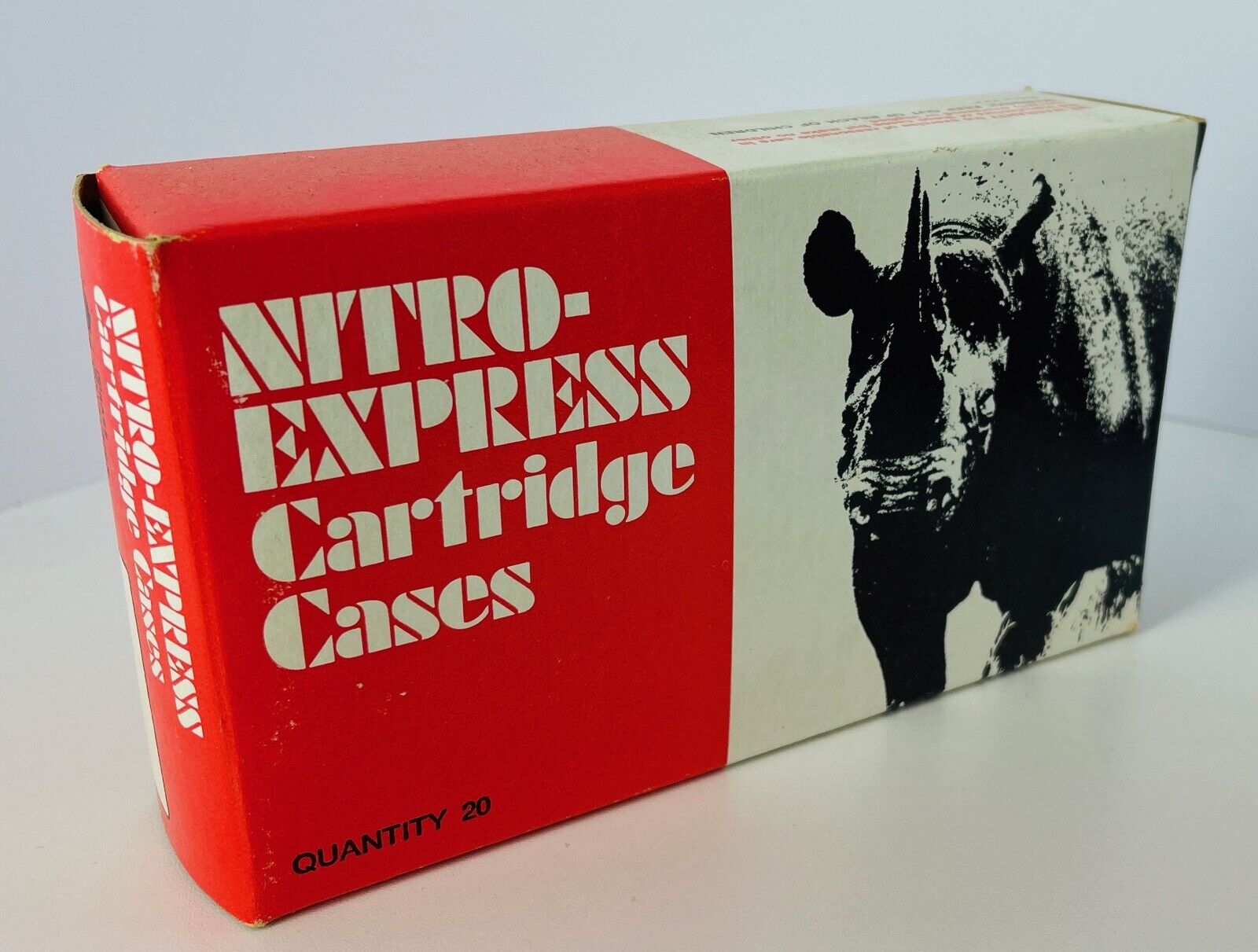 Vintage B.E.L.L Nitro Express 3” Cartridge Empty Cases Box - Advertising Box