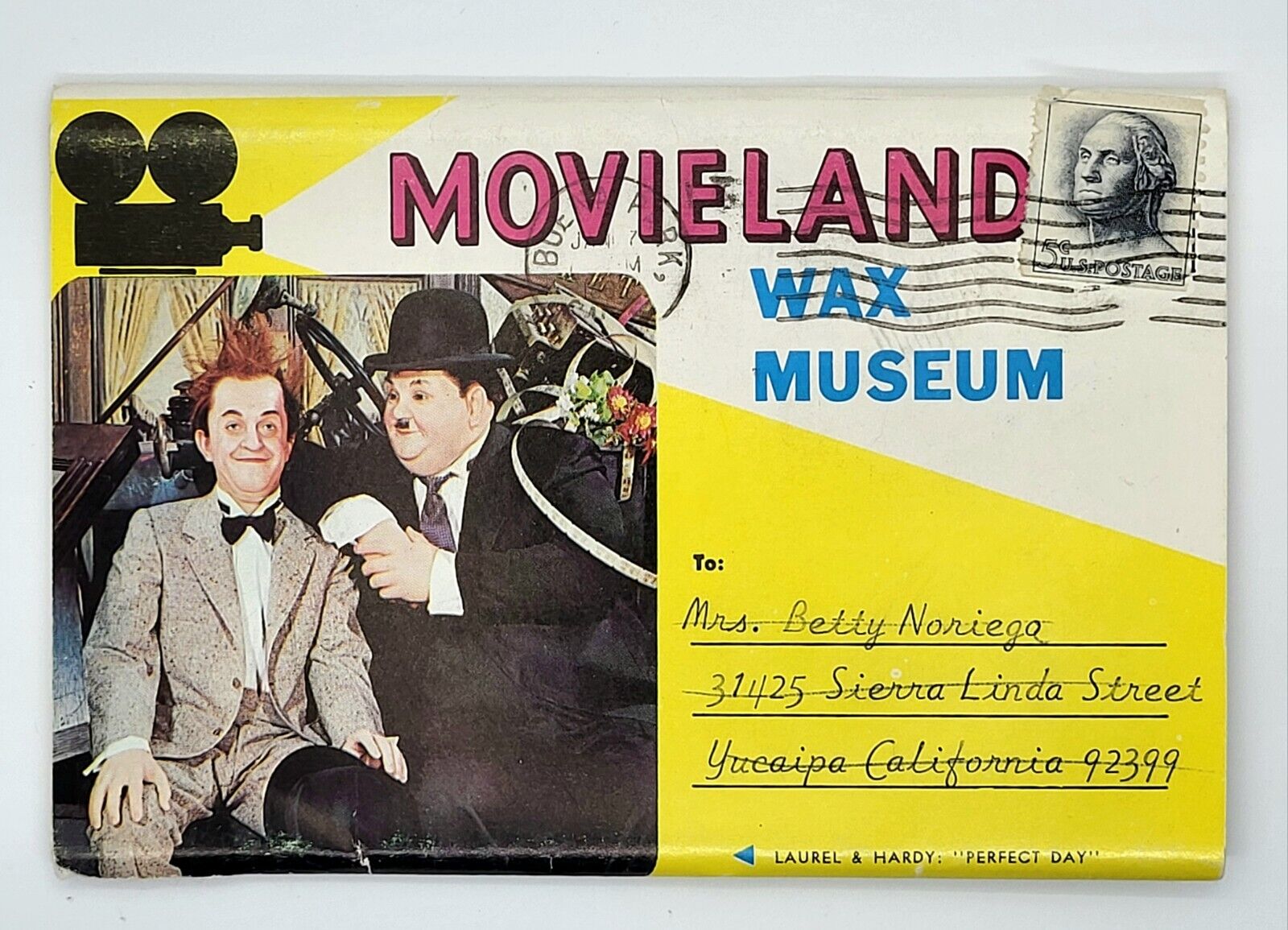 1960\'s Movieland Wax Museum Postcards Fold-Out 12 Cards Frankenstein Marx Bros.