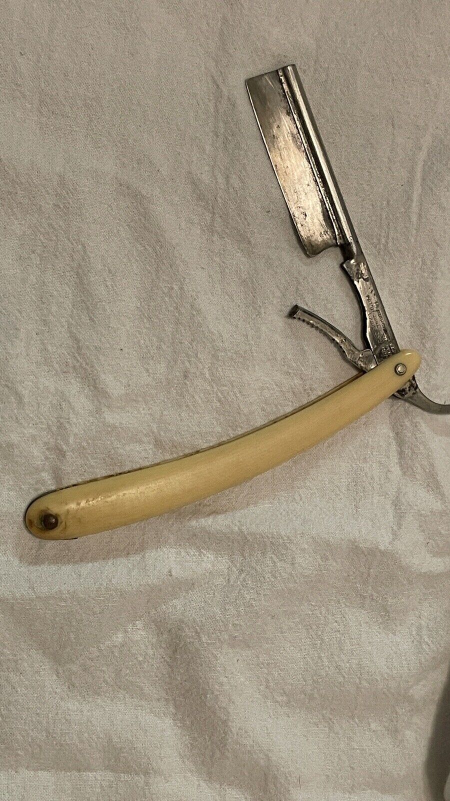 Vintage Curley's Ideal Safety Razor Straight Razor - with Patina
