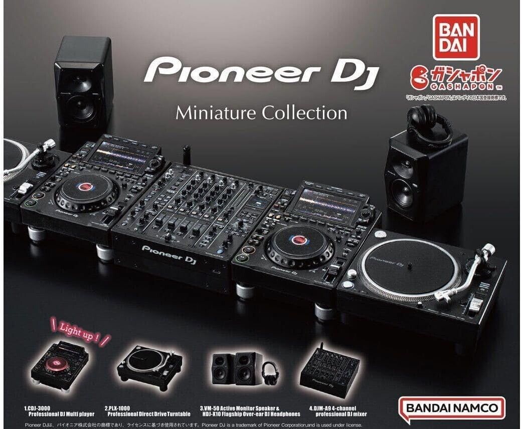 Pioneer DJ Miniature Collection Complete 4 Sets Capsule Toys Figure CDJ-3000