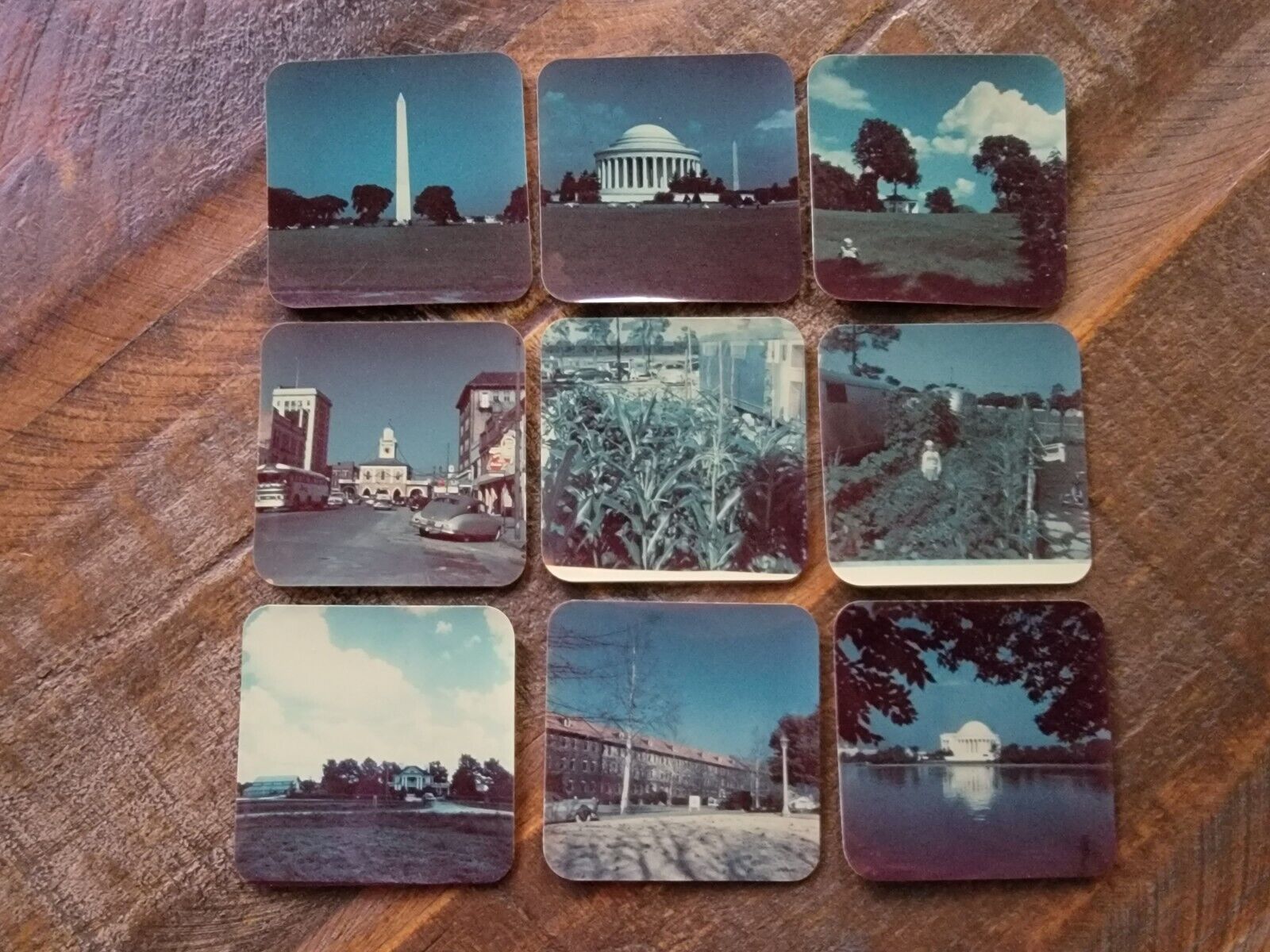 Washington DC & Fort Bragg NC Vintage 1950 Rolleiflex Film Photos Street Scene