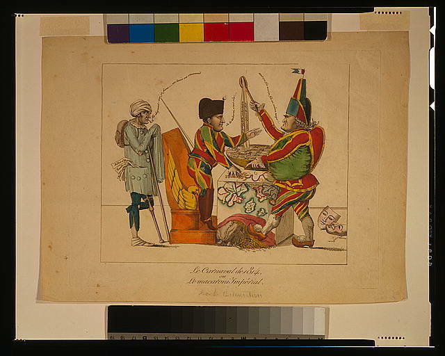Le Carnaval de 1814,ou Le marcaroni Impérial,Napolean,Cambaceres,Harlequin