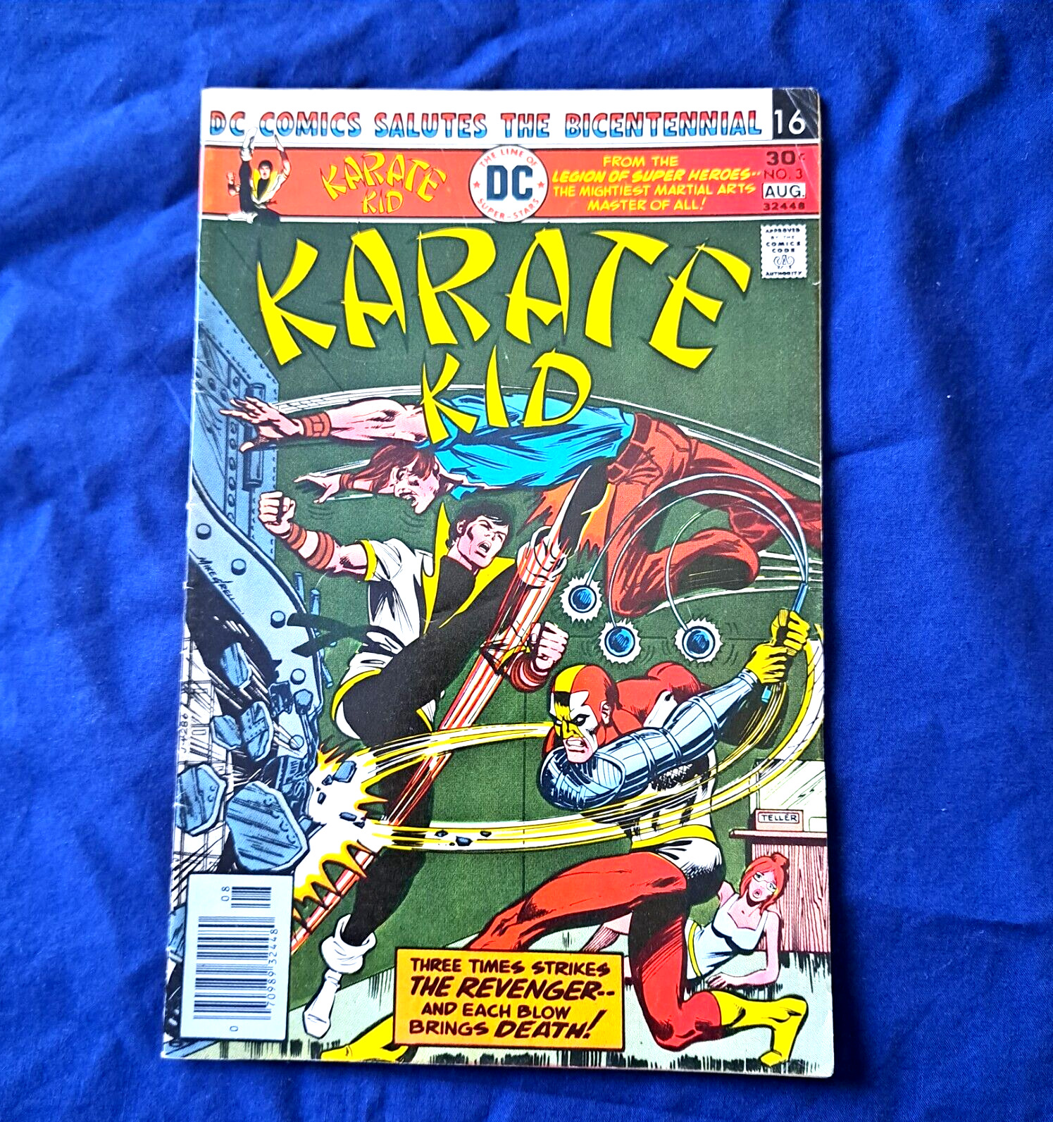 Karate Kid Comic Book #3, DC Comics, 1976 (Bronze Age), Bicentennial Issue