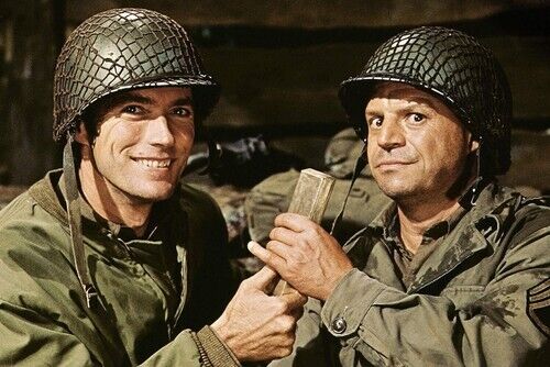 Clint Eastwood Don Rickles Kelly's Heroes holding gold bullion bar 24x36 Poster