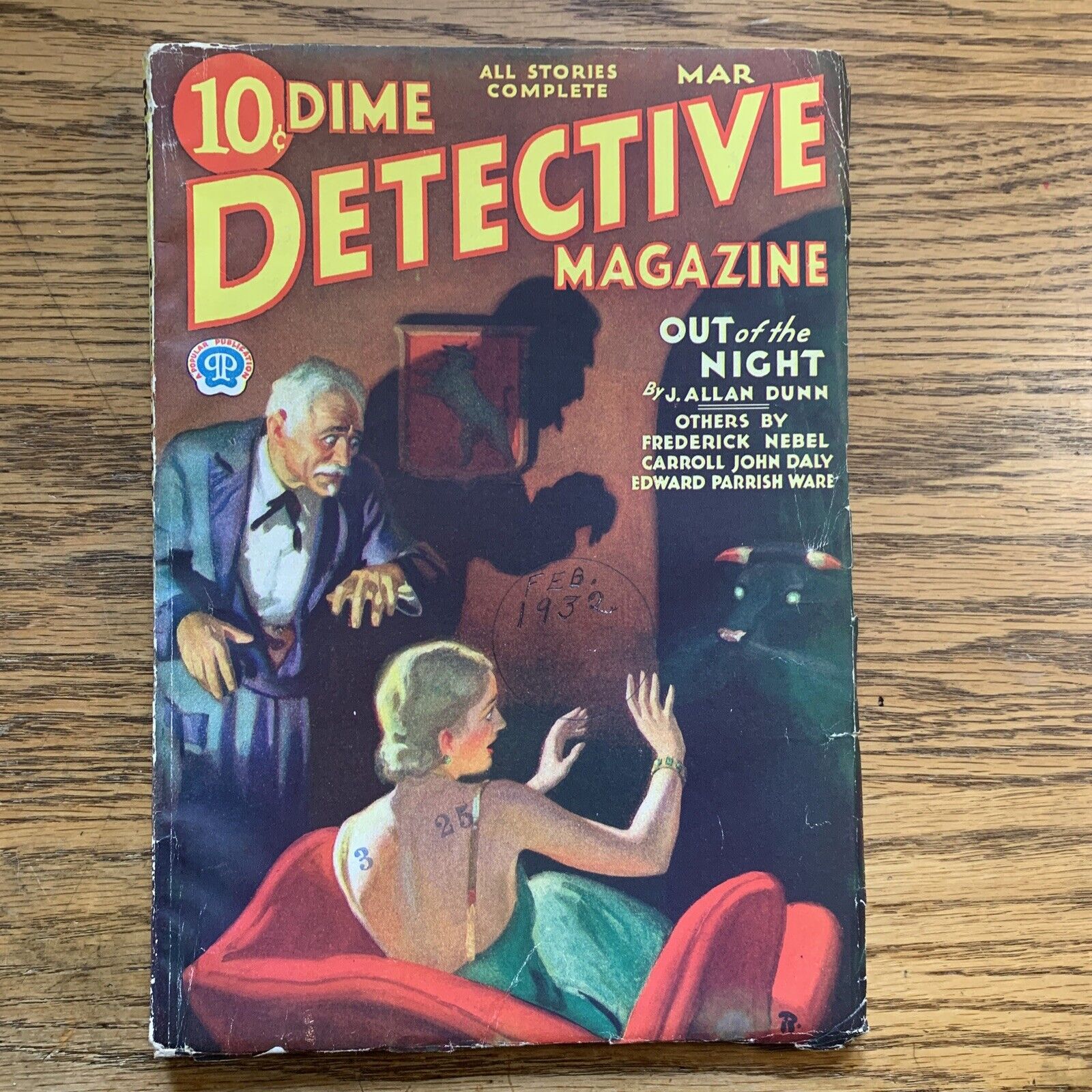 Dime Detective Magazine March 1932 Complete Vintage Pulp Magazine VG/FN