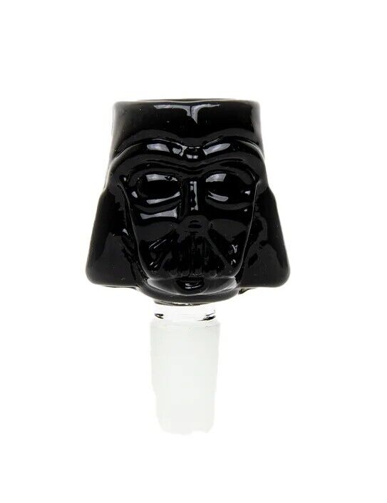 14MM Male Black Darth Vader Glass Bong Bowl Replacement Head Piece Brand New 