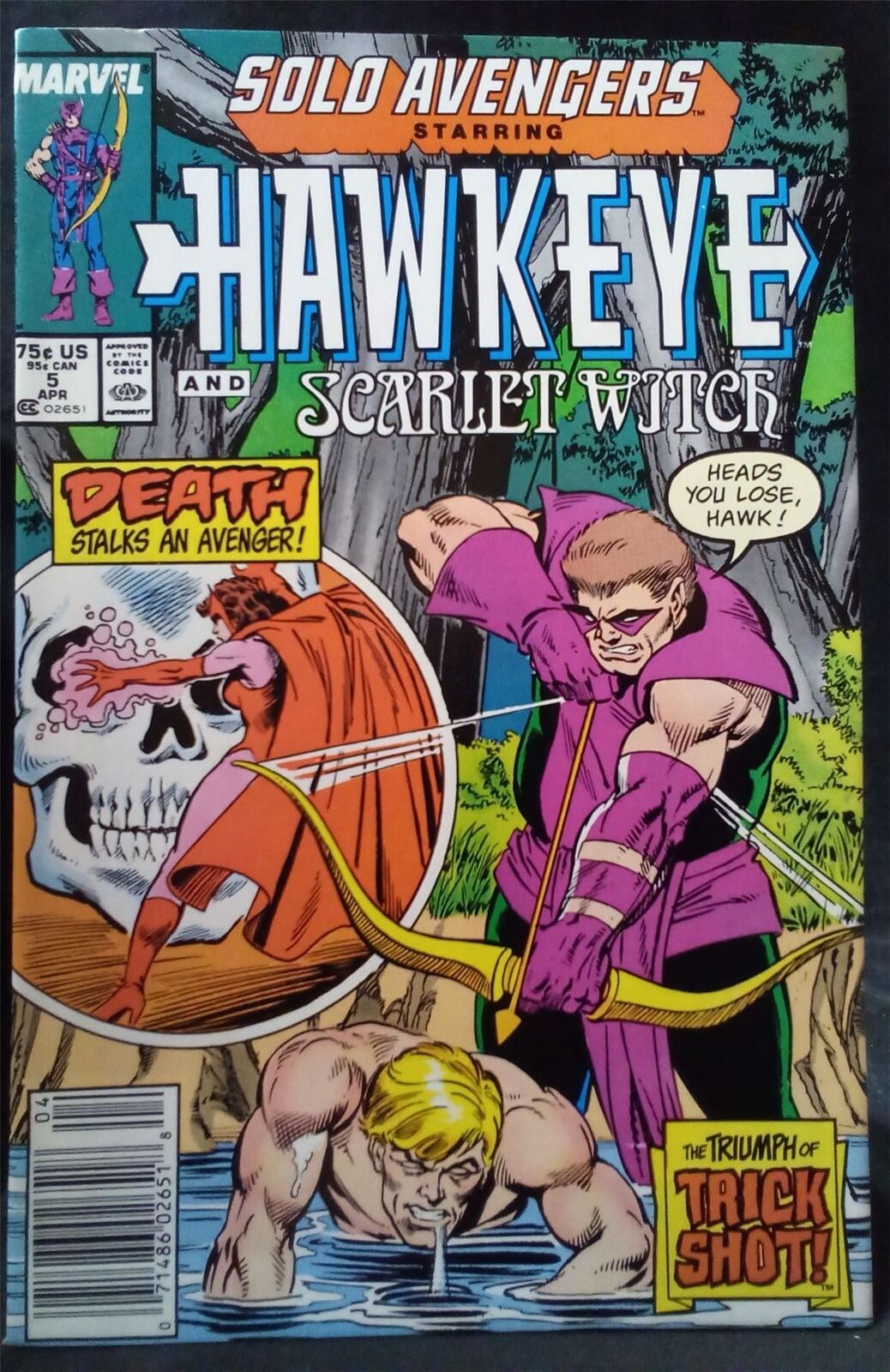 Solo Avengers #5 1988 Marvel Comics Comic Book 