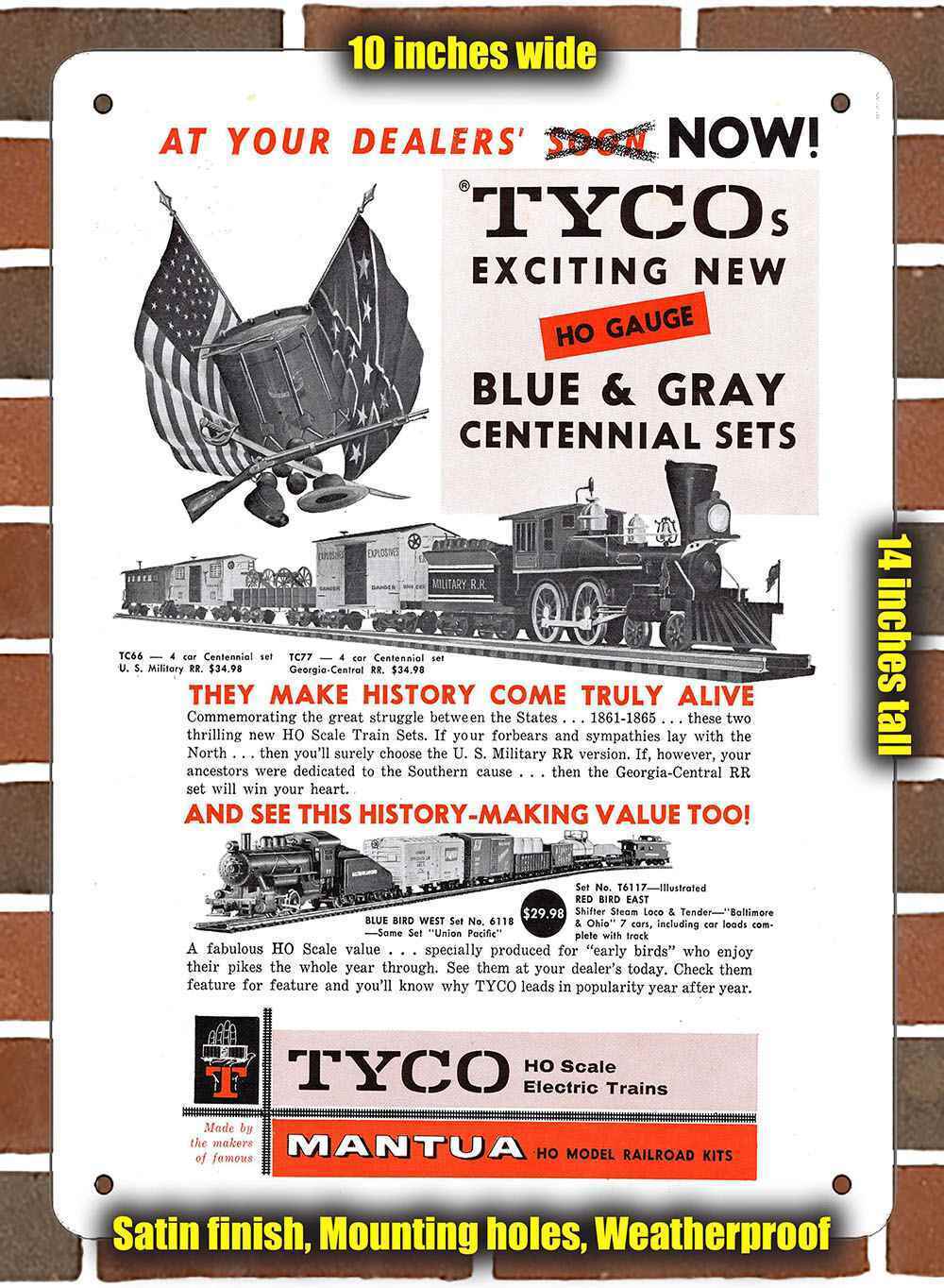 Metal Sign - 1961 Tyco Electric Trains- 10x14 inches