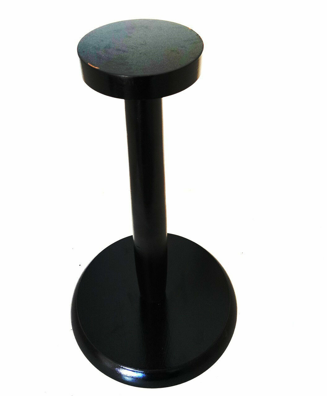 BEAUTIFUL BLACK WOODEN STAND FOR DISPLAY POST FOR HELMET ARMOR STAND NEW GIFT