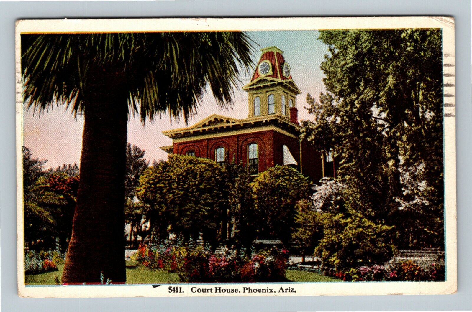 Phoenix AZ, Court House Building, Nevada c1924 Vintage Postcard